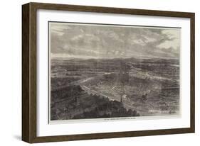 The War, Bird's-Eye View of Strasbourg from the West-null-Framed Giclee Print