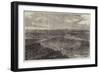 The War, Bird's-Eye View of Strasbourg from the West-null-Framed Giclee Print