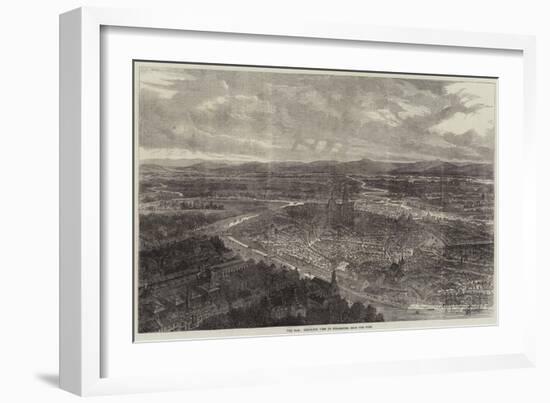 The War, Bird's-Eye View of Strasbourg from the West-null-Framed Giclee Print