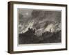 The War, Burning Houses to Clear Space before Fort Bicetre, Paris-null-Framed Giclee Print