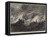 The War, Burning Houses to Clear Space before Fort Bicetre, Paris-null-Framed Stretched Canvas