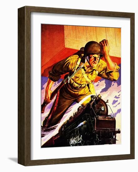 The War Came by Train-null-Framed Giclee Print