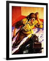 The War Came by Train-null-Framed Giclee Print