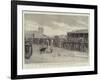 The War-Cloud in Mashonaland, the Parade of Volunteers in Fort Victoria-null-Framed Giclee Print