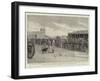 The War-Cloud in Mashonaland, the Parade of Volunteers in Fort Victoria-null-Framed Giclee Print