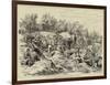 The War, Constructing a Russian Battery on the Banks of the Danube, at Oltenitza-null-Framed Giclee Print