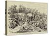 The War, Constructing a Russian Battery on the Banks of the Danube, at Oltenitza-null-Stretched Canvas