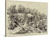 The War, Constructing a Russian Battery on the Banks of the Danube, at Oltenitza-null-Stretched Canvas