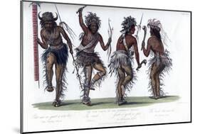 The War Dance, by the Ojibbeway Indians, 1848-Harris-Mounted Giclee Print