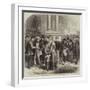 The War, Defence of Paris, a Council of War on the Boulevards-null-Framed Giclee Print