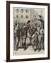 The War, Defence of Paris, Students Going to Man the Fortifications-Frederick Barnard-Framed Giclee Print