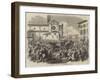 The War, Departure of the King of Italy from Florence-null-Framed Giclee Print