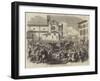 The War, Departure of the King of Italy from Florence-null-Framed Giclee Print