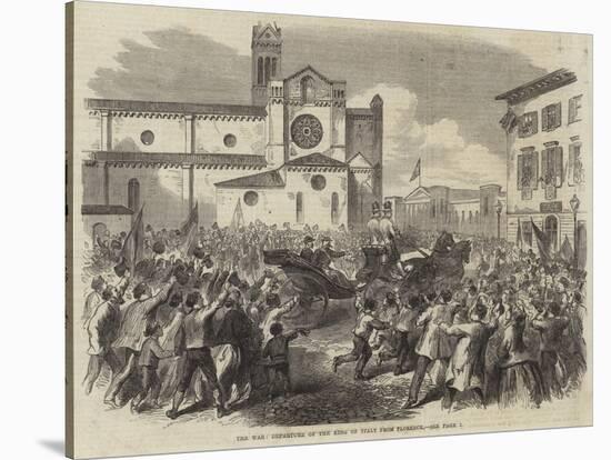 The War, Departure of the King of Italy from Florence-null-Stretched Canvas