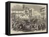 The War, Departure of the King of Italy from Florence-null-Framed Stretched Canvas