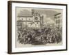 The War, Departure of the King of Italy from Florence-null-Framed Giclee Print