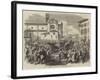 The War, Departure of the King of Italy from Florence-null-Framed Giclee Print