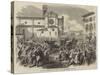 The War, Departure of the King of Italy from Florence-null-Stretched Canvas