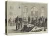 The War, Distributing Relief in Money and Clothing to Bulgarian Peasants-null-Stretched Canvas