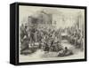 The War, Distribution of Clothing to Turkish Refugees at Shumla-null-Framed Stretched Canvas