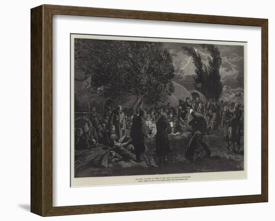 The War, Doctors at Work on the Field of Battle at Sinankeui-Felix Regamey-Framed Giclee Print