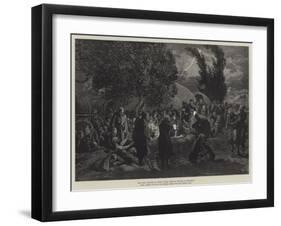 The War, Doctors at Work on the Field of Battle at Sinankeui-Felix Regamey-Framed Giclee Print