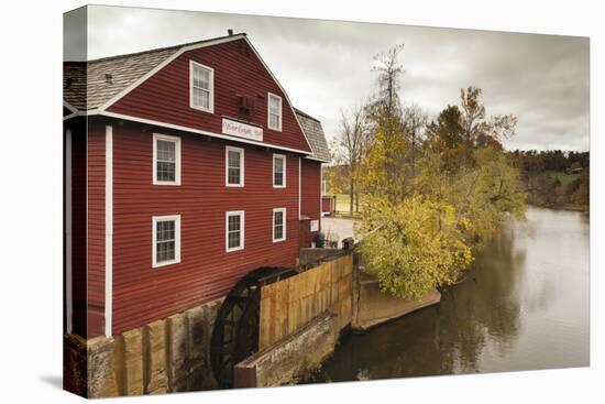 The War Eagle Mill, Old Gristmill, War Eagle, Arkansas, USA-Walter Bibikow-Stretched Canvas