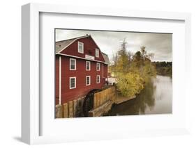 The War Eagle Mill, Old Gristmill, War Eagle, Arkansas, USA-Walter Bibikow-Framed Photographic Print