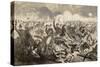 The War for the Union 1862 - a Cavalry Charge, from "Harper's Weekly", July 5, 1862-Winslow Homer-Stretched Canvas