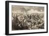 The War for the Union 1862 - a Cavalry Charge, from "Harper's Weekly", July 5, 1862-Winslow Homer-Framed Giclee Print