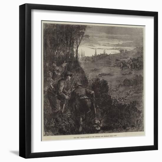 The War, Francs-Tireurs on the Look-Out for Prussians Near Paris-Frederick Barnard-Framed Giclee Print