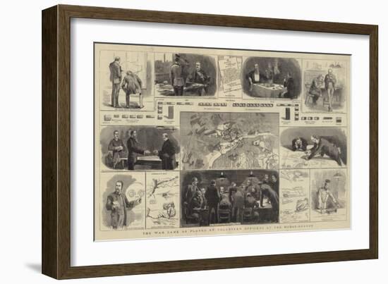 The War Game as Played by Volunteer Officers at the Horse-Guards-Thomas Walter Wilson-Framed Giclee Print