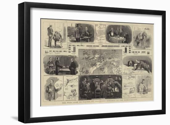 The War Game as Played by Volunteer Officers at the Horse-Guards-Thomas Walter Wilson-Framed Giclee Print