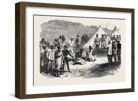The War in Abyssinia: Trial of Two Natives for Stealing Commissariat Stores 1868-null-Framed Giclee Print