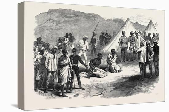 The War in Abyssinia: Trial of Two Natives for Stealing Commissariat Stores 1868-null-Stretched Canvas