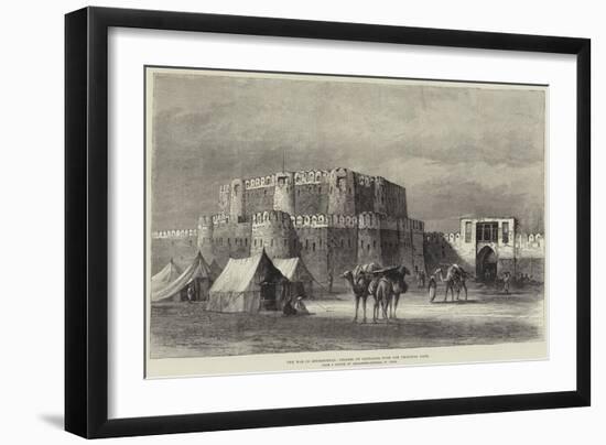 The War in Afghanistan, Citadel of Candahar, with the Principal Gate-null-Framed Giclee Print