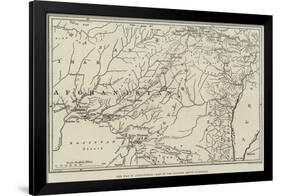 The War in Afghanistan, Map of the Country Round Candahar-null-Framed Giclee Print