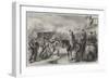 The War in America, Bringing in the Federal Wounded after the Skirmish at Lewinsville Virginia-null-Framed Giclee Print