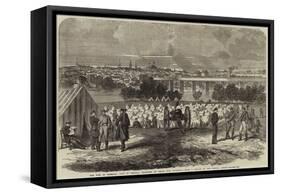 The War in America, Camp of Federal Prisoners on Belle Isle, Richmond-null-Framed Stretched Canvas