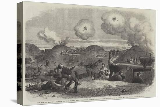 The War in America, Interior of Fort Fisher, Near Wilmington, During the Second Bombardment-null-Stretched Canvas
