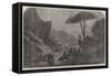 The War in America, Rendezvous of Mosby's Men in the Pass of the Blue Ridge, Shenandoah Valley-null-Framed Stretched Canvas