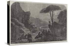 The War in America, Rendezvous of Mosby's Men in the Pass of the Blue Ridge, Shenandoah Valley-null-Stretched Canvas