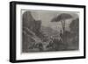 The War in America, Rendezvous of Mosby's Men in the Pass of the Blue Ridge, Shenandoah Valley-null-Framed Giclee Print