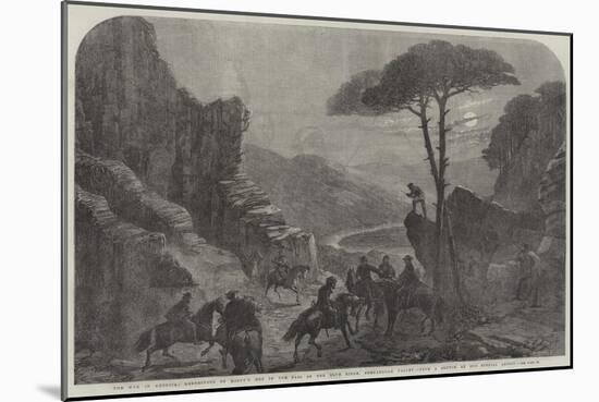 The War in America, Rendezvous of Mosby's Men in the Pass of the Blue Ridge, Shenandoah Valley-null-Mounted Giclee Print