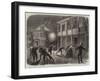 The War in America, the Federals Shelling the City of Charleston, Shell Bursting in the Streets-null-Framed Giclee Print