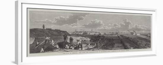 The War in America, the Town and Fortifications of Savannah-null-Framed Premium Giclee Print