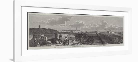 The War in America, the Town and Fortifications of Savannah-null-Framed Giclee Print