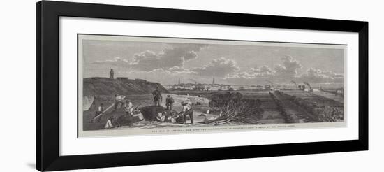 The War in America, the Town and Fortifications of Savannah-null-Framed Giclee Print