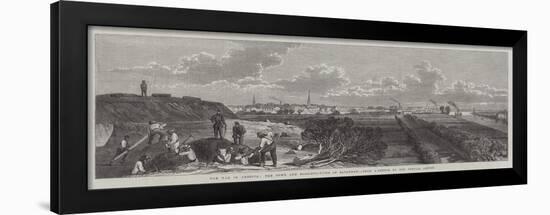 The War in America, the Town and Fortifications of Savannah-null-Framed Giclee Print