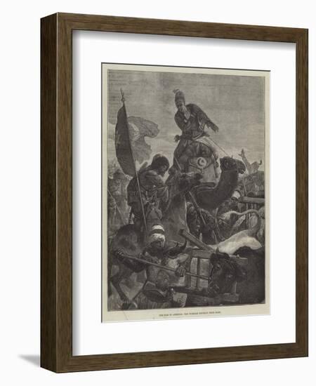 The War in Armenia, the Turkish Retreat from Kars-Richard Caton Woodville II-Framed Giclee Print